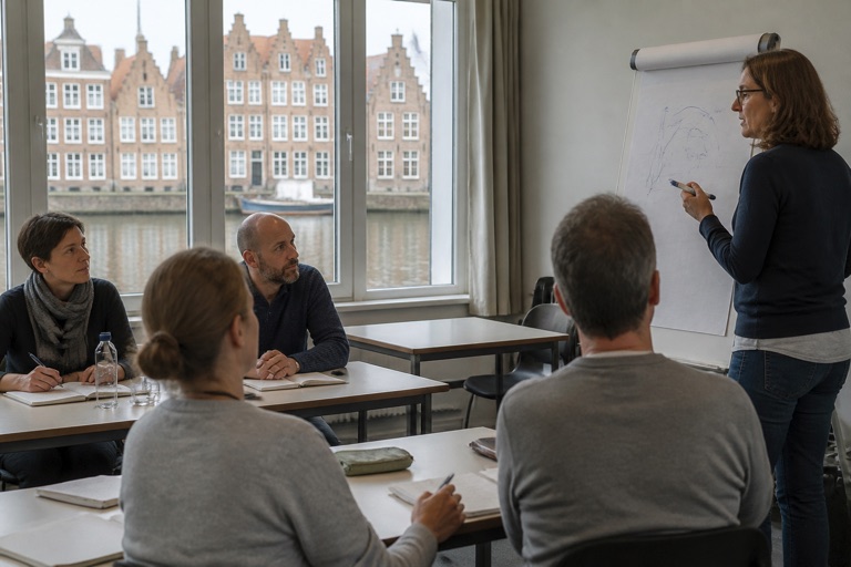 Kursraum einer Volkshochschule in Bremen