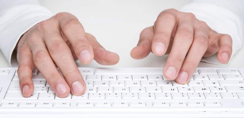 Zehn Finger Schreiben