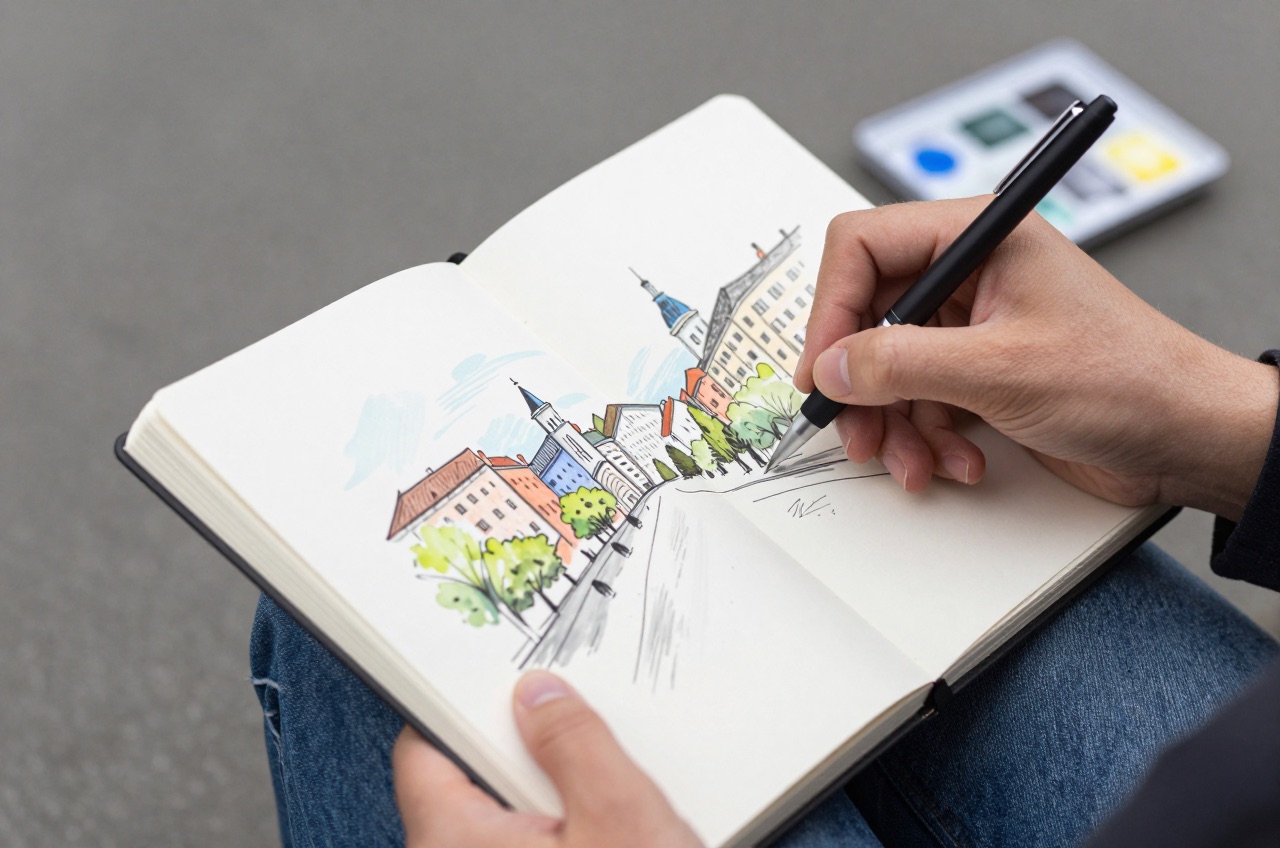 VHS Kurs Urban Sketching